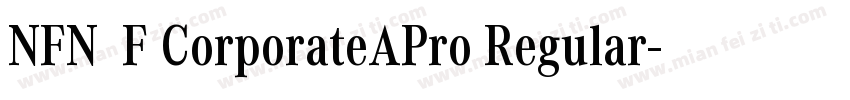 NFNWZF CorporateAPro Regular字体转换